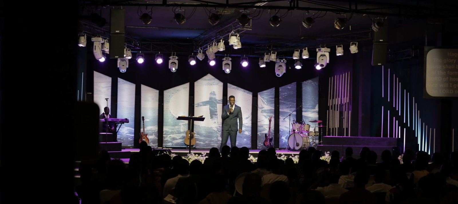 Sunday worship at Amazing Grace Faith Church